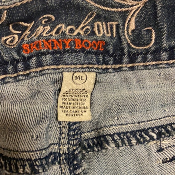 Refuge Knockout Skinny Boot Jeans 14L - Picture 3 of 4